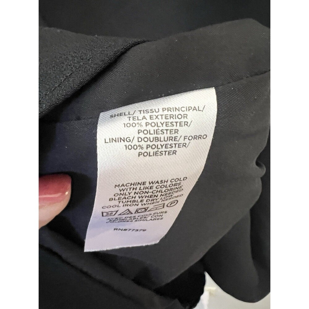 Ann Taylor Black Shift Dress 6P Petite Sheer Balloon Sleeve Cocktail Party Mini - Picture 9 of 10